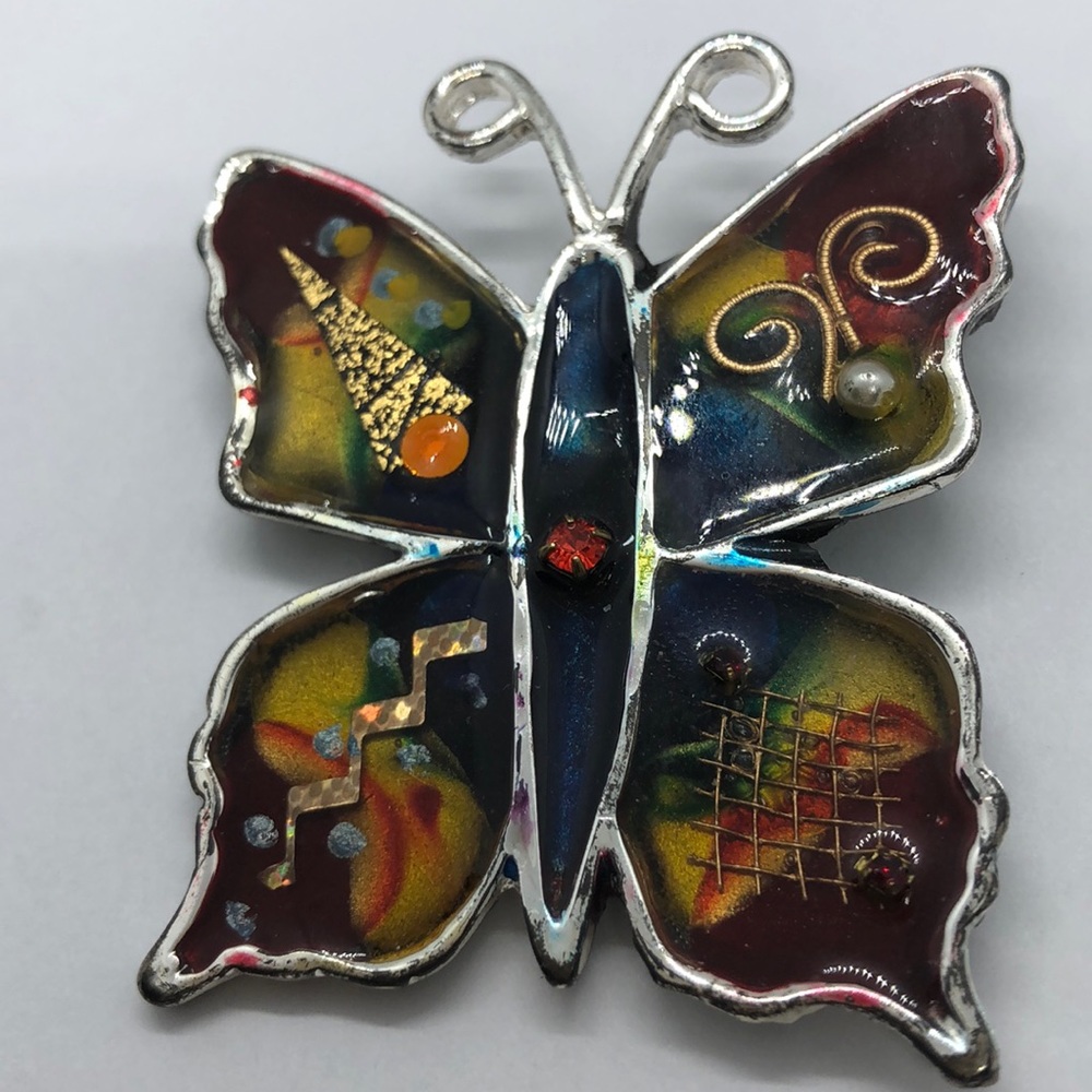 Yossi Steinberg Modernist Butterfly Brooch